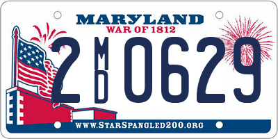 MD license plate 2MD0629