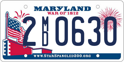 MD license plate 2MD0630