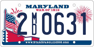 MD license plate 2MD0631