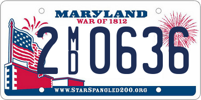 MD license plate 2MD0636