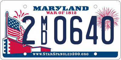 MD license plate 2MD0640