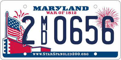 MD license plate 2MD0656