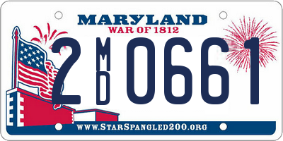 MD license plate 2MD0661