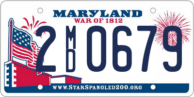 MD license plate 2MD0679