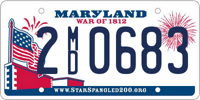 MD license plate 2MD0683