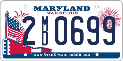 MD license plate 2MD0699