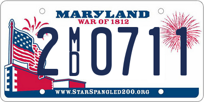 MD license plate 2MD0711