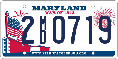 MD license plate 2MD0719