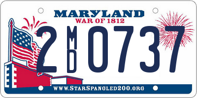 MD license plate 2MD0737