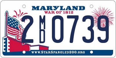 MD license plate 2MD0739