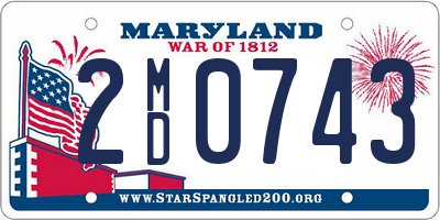 MD license plate 2MD0743