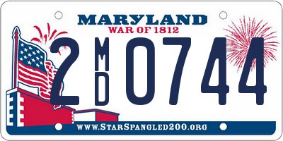 MD license plate 2MD0744