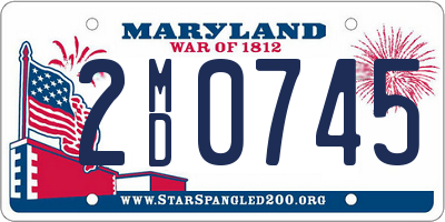 MD license plate 2MD0745