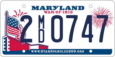 MD license plate 2MD0747