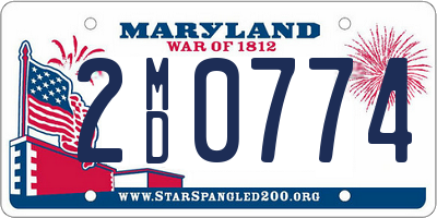 MD license plate 2MD0774