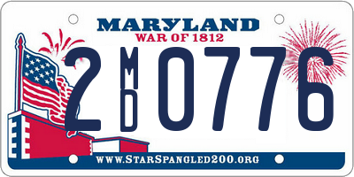 MD license plate 2MD0776