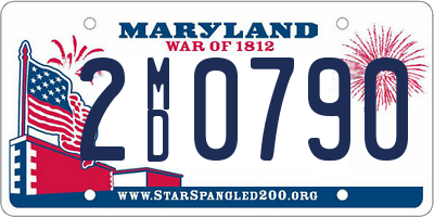 MD license plate 2MD0790