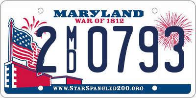 MD license plate 2MD0793