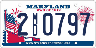 MD license plate 2MD0797