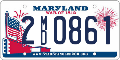 MD license plate 2MD0861