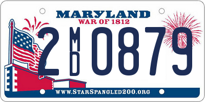 MD license plate 2MD0879
