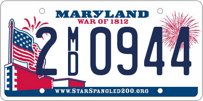 MD license plate 2MD0944