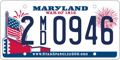 MD license plate 2MD0946