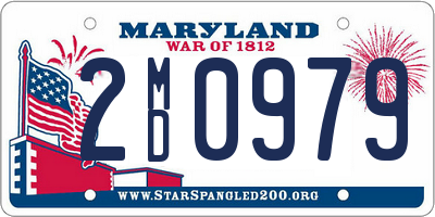 MD license plate 2MD0979