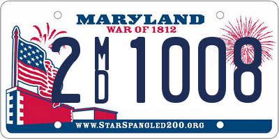 MD license plate 2MD1008