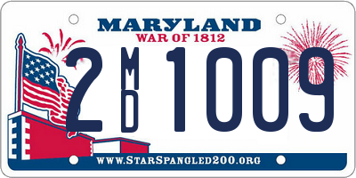 MD license plate 2MD1009