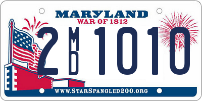 MD license plate 2MD1010