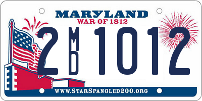 MD license plate 2MD1012