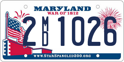 MD license plate 2MD1026