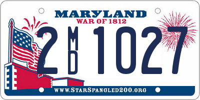 MD license plate 2MD1027