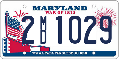 MD license plate 2MD1029