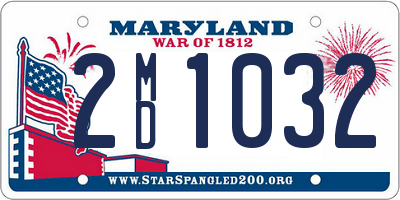 MD license plate 2MD1032