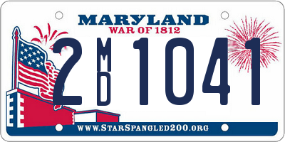 MD license plate 2MD1041