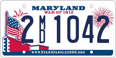 MD license plate 2MD1042