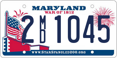 MD license plate 2MD1045