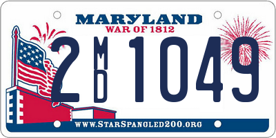 MD license plate 2MD1049