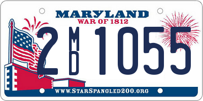 MD license plate 2MD1055