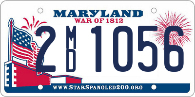 MD license plate 2MD1056