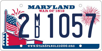 MD license plate 2MD1057