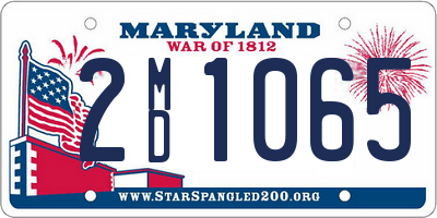 MD license plate 2MD1065