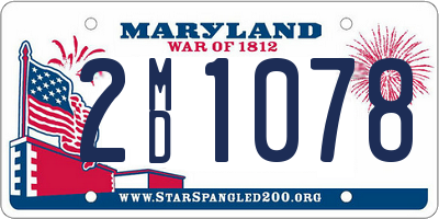 MD license plate 2MD1078