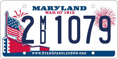 MD license plate 2MD1079