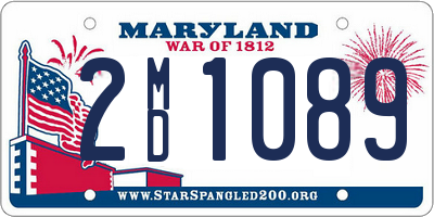 MD license plate 2MD1089