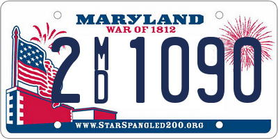 MD license plate 2MD1090