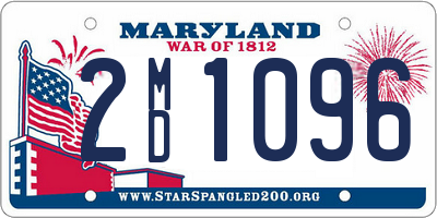 MD license plate 2MD1096