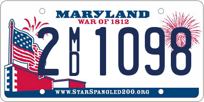 MD license plate 2MD1098